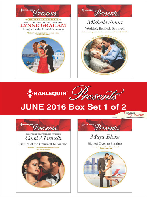 Title details for Harlequin Presents June 2016, Box Set 1 of 2 by Lynne Graham - Available